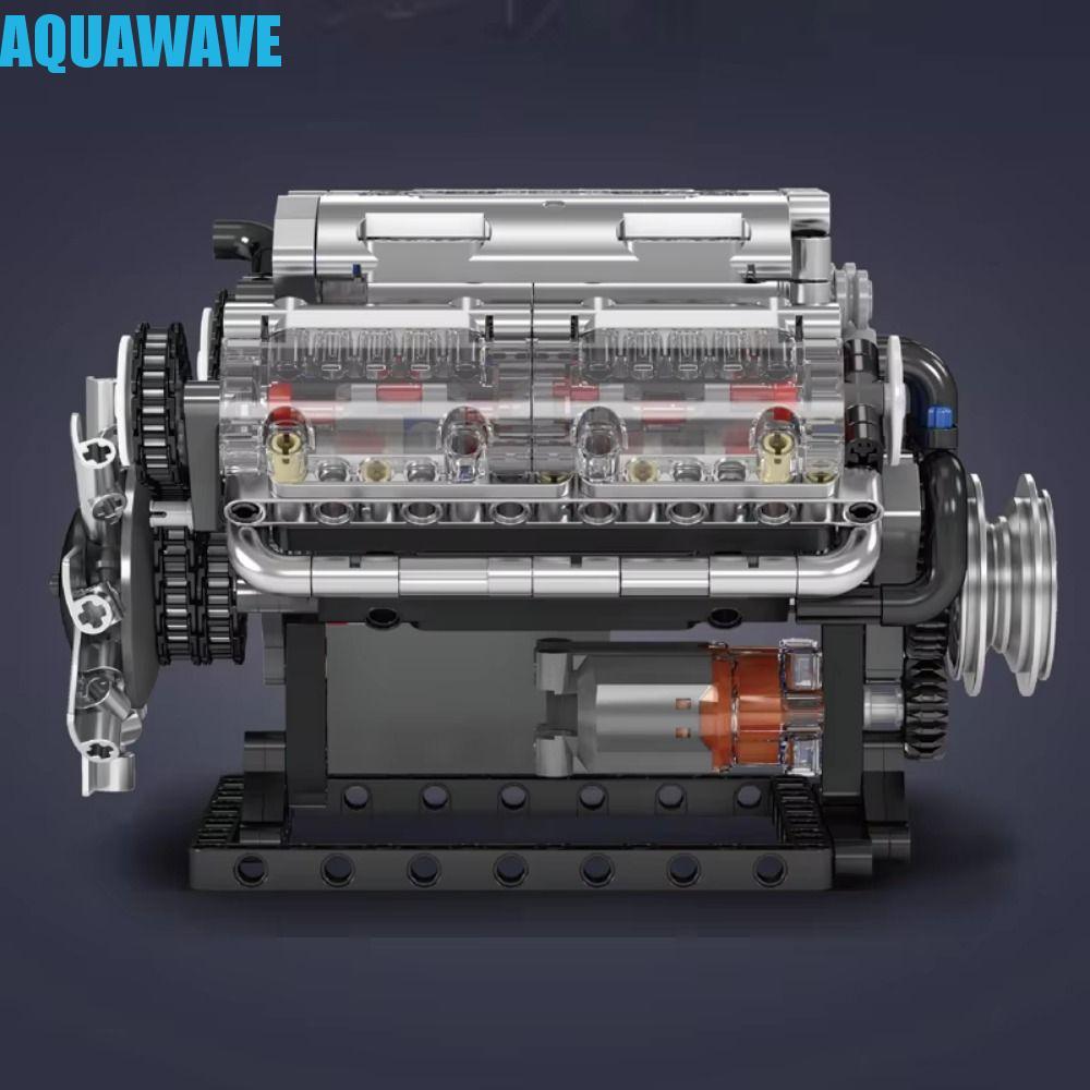 AQUAWAVE V8 Engine Building Block, แบตเตอรี่ขับเคลื่อน V8 กระบอกรุ่นการวิเคราะห์รถอิฐชุด, มอเตอร์จํา