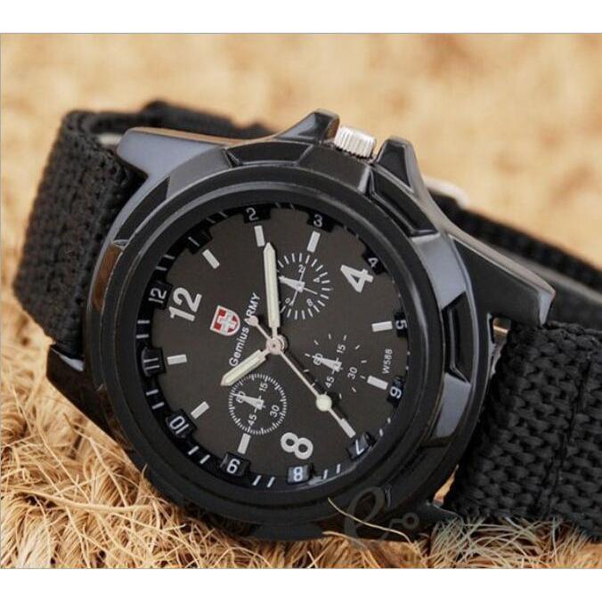 แฟชั่น Swiss Braided Belt Military Watch Gemius Swiss Sea Land Air Army Army Sports Watch ขายส่ง