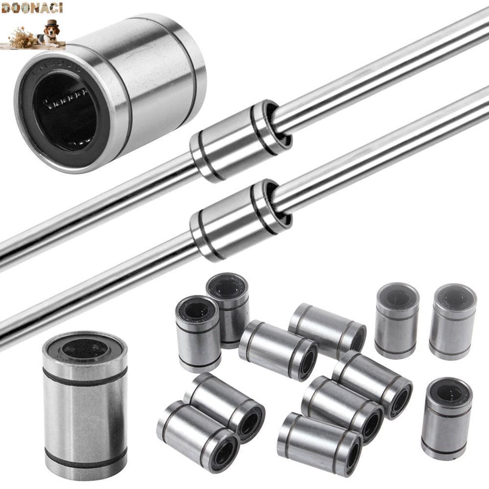 DOONACI Bushing Steel ทนทานสําหรับเครื่องพิมพ์ Rods Shaft LM3UU LM4UU LM5UU LM6UU