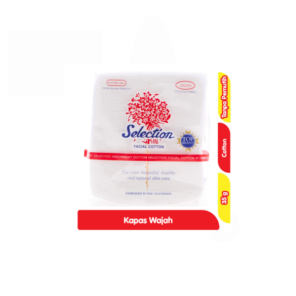 Selection Facial Cotton Box / Beauty Cleansing Facial Cotton 35gr