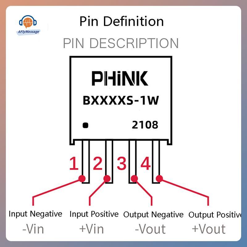 AFl 2 ชิ้น/ล็อต B0505S-1W B0505S B0505 SIP-4 IC ใหม่แหล่งจ่ายไฟแยก 5V ถึง 5V TH