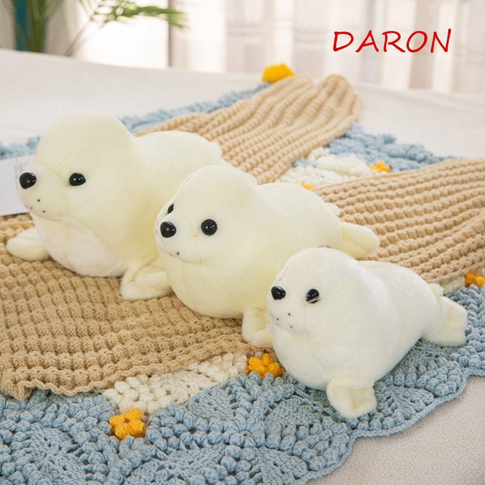 DARON Seal ตุ๊กตาตุ๊กตา, สัตว์หมอน Fluffy Seal Plush ตุ๊กตาของเล่น, Casual Plushy นุ่มน่ารัก Sea Lio