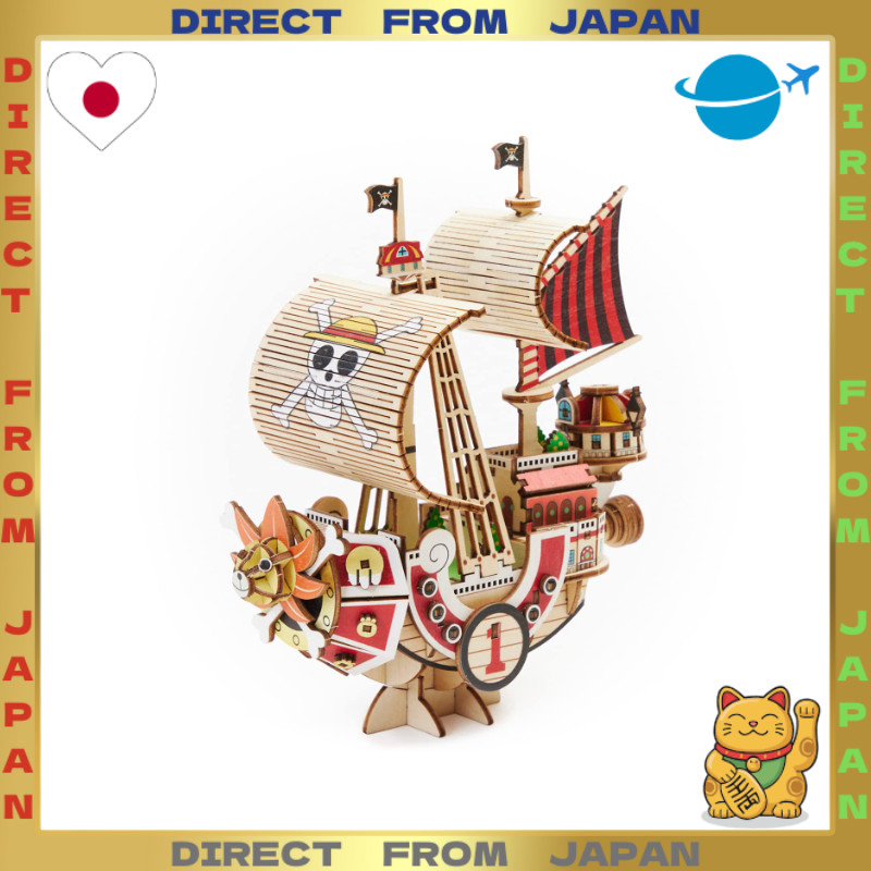 【DIRECT FROM JAPAN】Thousand Sunny｜ki-gu-mi ONE PIECE 3D Wooden Puzzle [Official License] No Tools Re