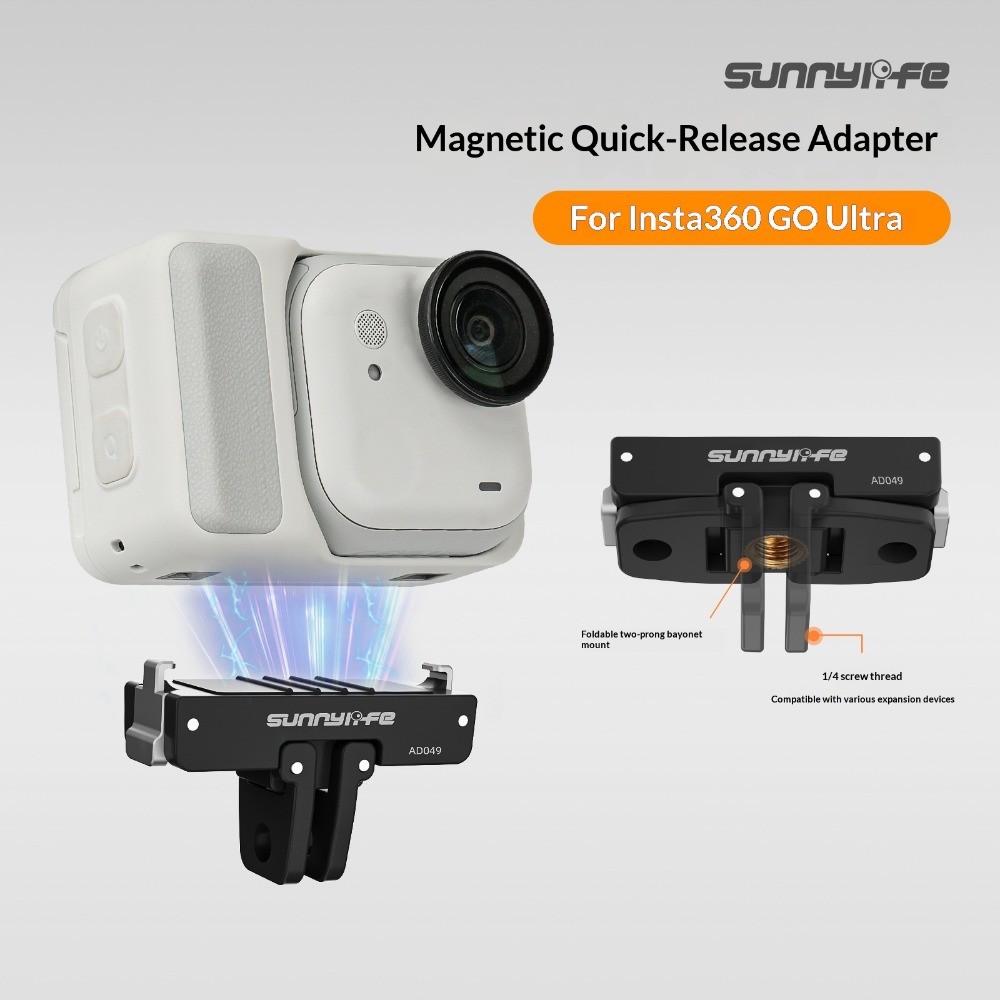 สําหรับ Insta360 GO Ultra Magnetic Quick-Release Adapter สําหรับ Insta360 GO Ultra อุปกรณ์เสริมสําหร