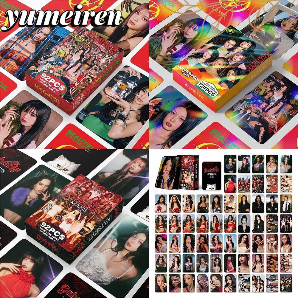 YUMEIREN 92/124 ชิ้น KATSEYE การ์ดรูปถ่าย Lomo, MANON MEGAN HD พิมพ์ KATSEYE อัลบั้ม LOMO การ์ด, BEA