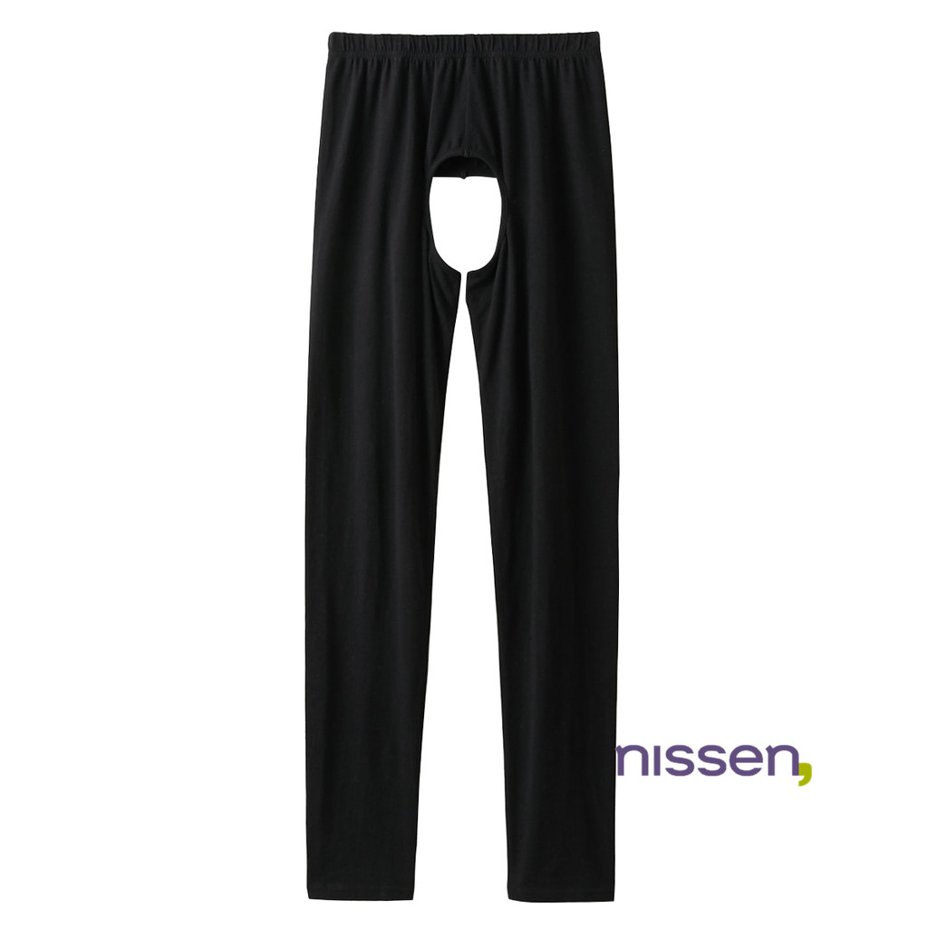 [จัดส่งจากประเทศญี่ปุ่น] Nissen_  เลกกิ้งผ้าฝ้ายผสมเนื้อนุ่มสบาย ระบายอากาศดี มีช่องเปิดด้านล่างสำหร