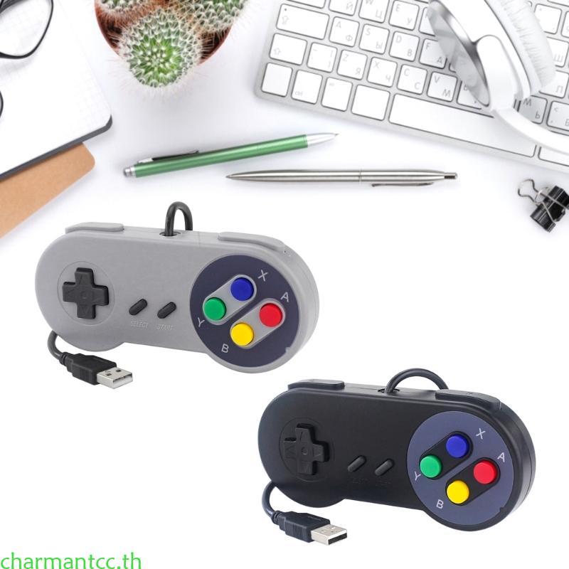 Charmantcc Controller สําหรับ PC คอมพิวเตอร์แล็ปท็อป RaspberryPi Retro USB Controller Fit สําหรับ SN