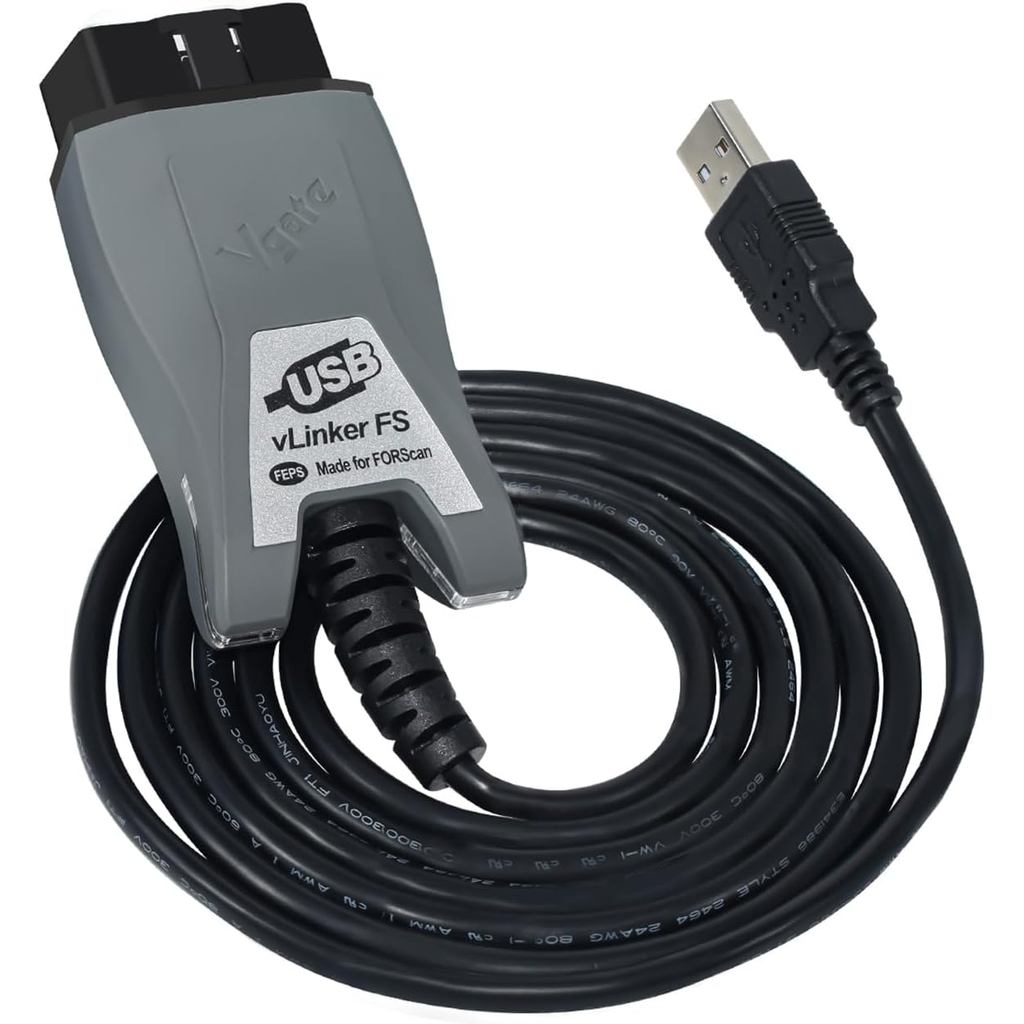 V-gate vLinker FS USB FORScan OBD2 อะแดปเตอร์สําหรับ HS/MS-CAN สวิทช์อัตโนมัติ,ลวด OBD2 USB FORScan 
