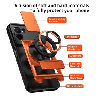 สําหรับ Xiaomi Poco M7 M6 M8 Pro M8Pro 2025 เคสโทรศัพท์กล้องเลนส์เลื่อนหน้าต่างผู้ถือปลอก PocoM7 Pro X7 Pro X6 X6Pro PocoX7Pro แหวนแม่เหล็กวงเล็บคู่กันกระแทกปกหลัง