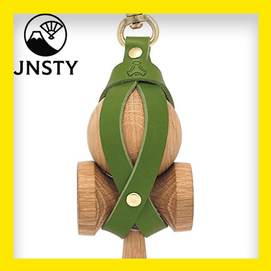 【Direct From Japan】 TOKYO KENDAMA Kendama holder green genuine leather Tochigi leather brass made in