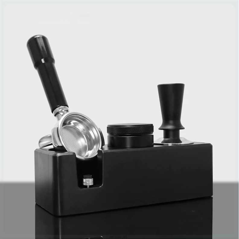ALLKISSCAFE Coffee Tamper Station Espresso Portafilter 245x100x77mm - AK345