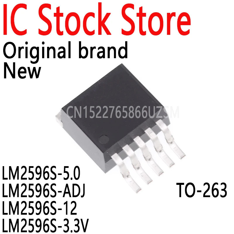 5PCS LM2576 LM2596T LM2596HVS LM2596S-5.0 LM2596S-ADJ LM2596S-12 LM2596S-3.3V TO-263 ถึง-220 ขั้นตอน