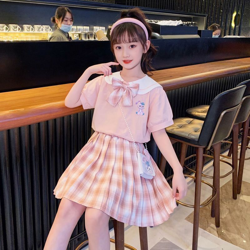 儿童jk裙子夏装2024 女童洋气学风夏季新款裙子套装เด็กJKกระโปรงฤดูร้อน2024สาวตะวันตก3e5x9st7j3my20251227