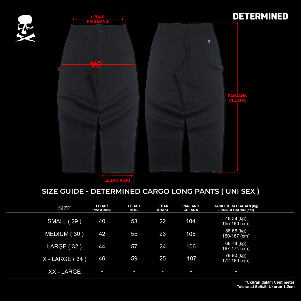 DETERMINED - Wide Pants JIINZU RAW DENIM กางเกงขายาวผู้ชายสีดํา - รูปที่ 5