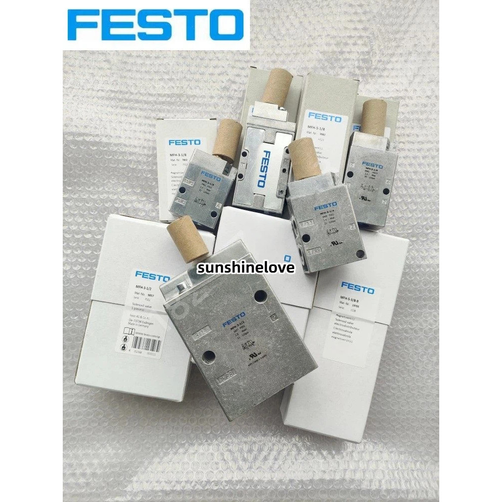 FESTO FESTO โซลินอยด์วาล์ว JMFH/MLH/MFH-5-1/8-1/4-3/8-1/2-S-B19758 MLH-5-1/8-B MLH-5-1/4-FH-18FH-15F