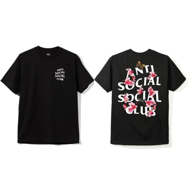 จัดส่งภายใน 24 ชั่วโมง Anti Social Social Club Kkoch Black Tee COD