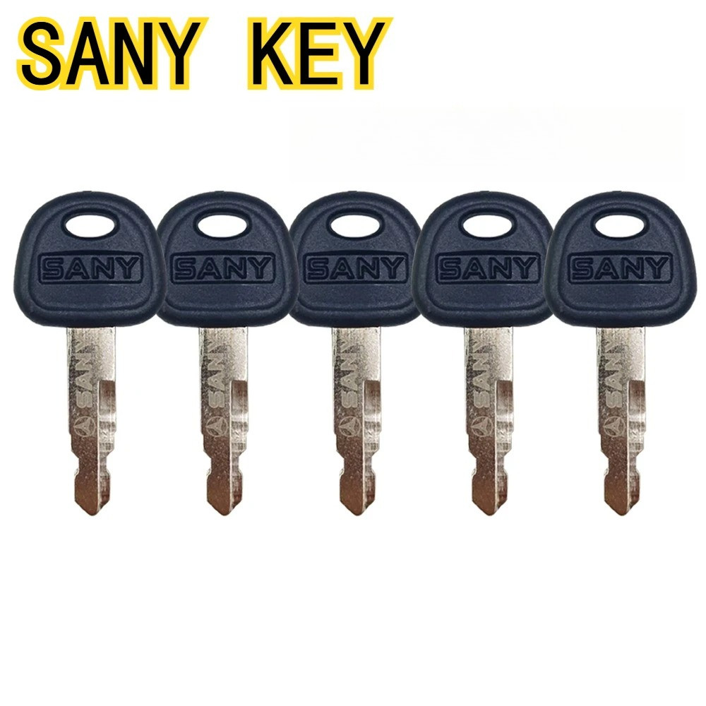 10/5/2/1 ชิ้นปุ่มจุดระเบิด Sany ชิ้นส่วนรถขุด Key SY 55 75-9 135-855 60 65 75 135 215C