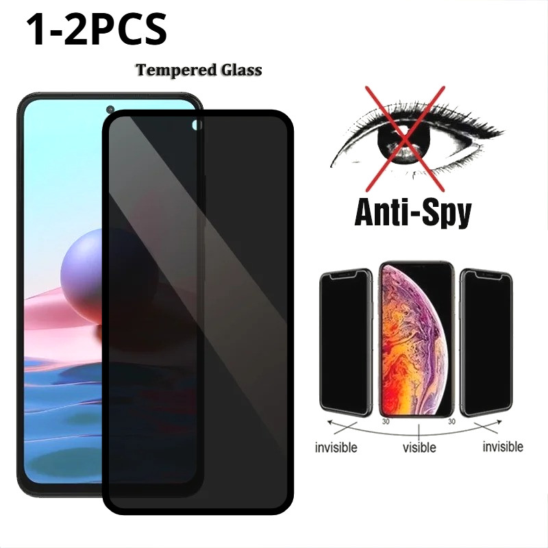 1-2 ชิ้นความเป็นส่วนตัวสีดําขอบกระจกนิรภัยสําหรับ Vivo V2419A V2419 V2417 V2415A V2410A V2364A V2361