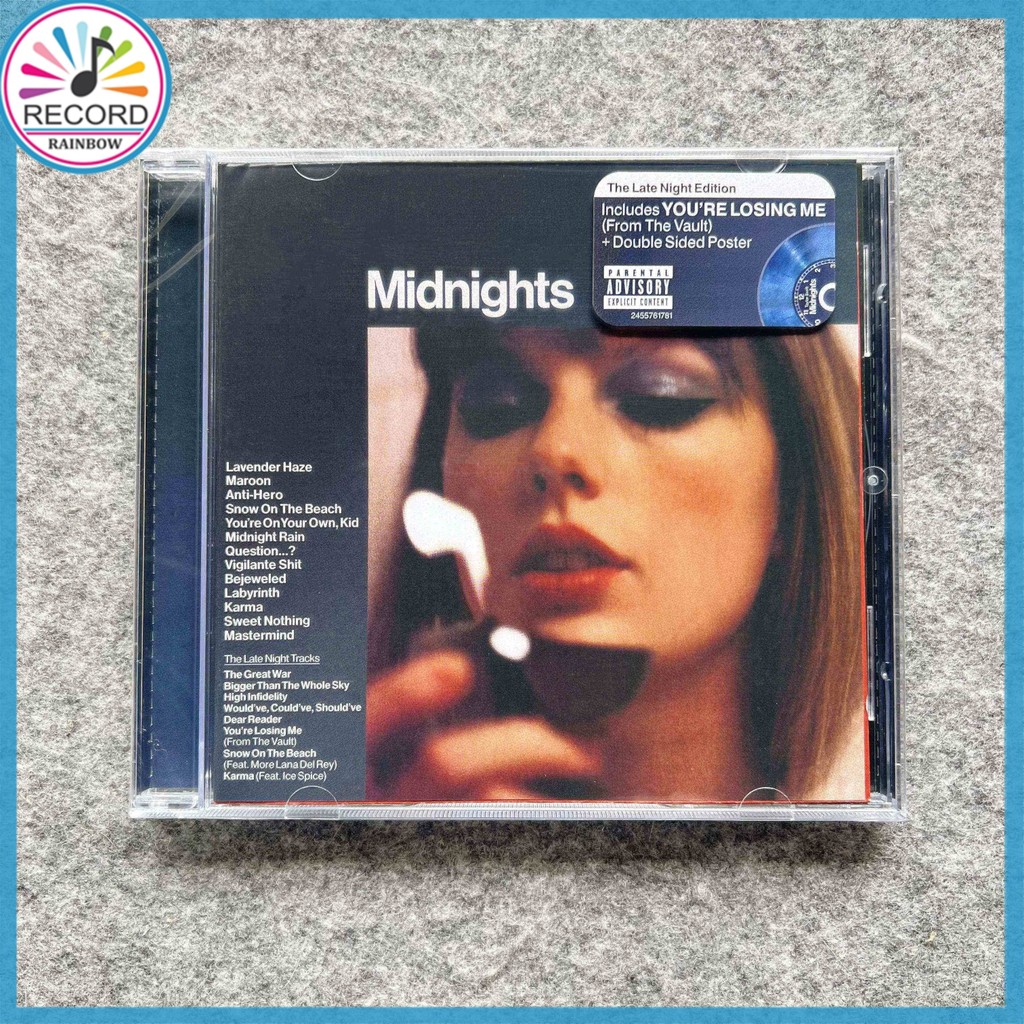 Taylor Swift Midnights The Late Night Deluxe Edition Original CD Album [Sealed] Brand New