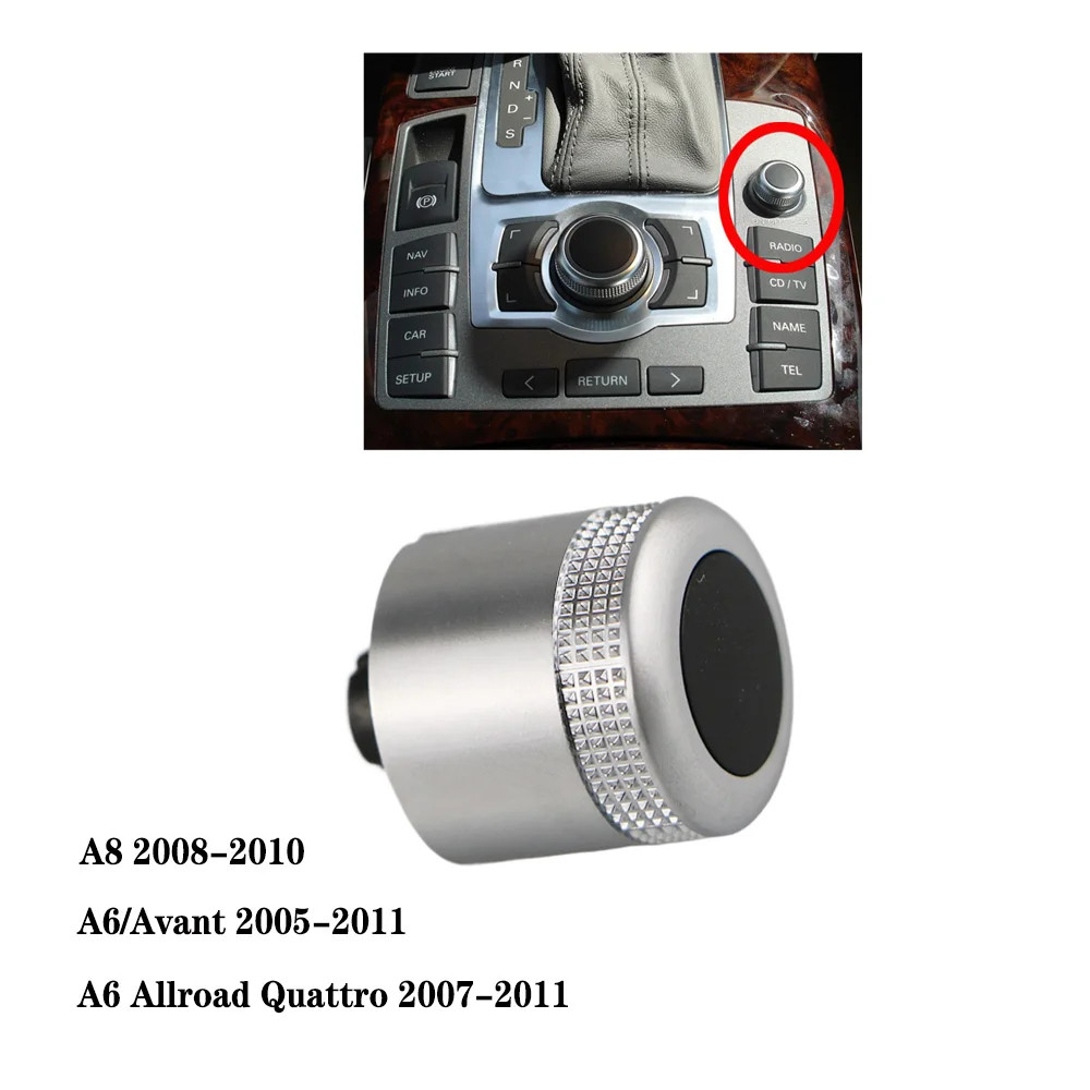 4F0919070 MMI Multi Media Rotary Knob เมนูหลักปริมาณสวิทช์สําหรับ Audi A6 4F Allroad Quattro C6 A8 Q