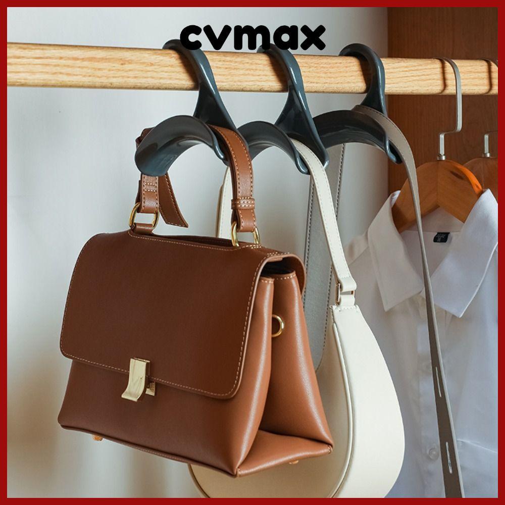 Cvmax ตะขอแขวนกระเป๋าถือ พลาสติก ป้องกันความเสียหาย อเนกประสงค์ สําหรับตู้เสื้อผ้า