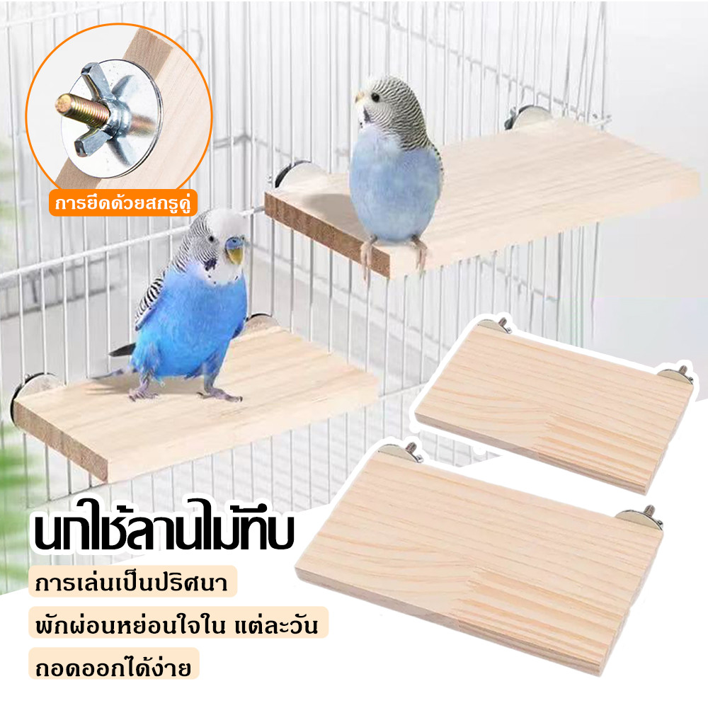 ชั้นลอยสี่เหลี่ยม สำหรับสัตว์เลี้ยงฟันแทะ กระรอก แฮมเตอร์ กระต่ายแคระ ชินชิล่า