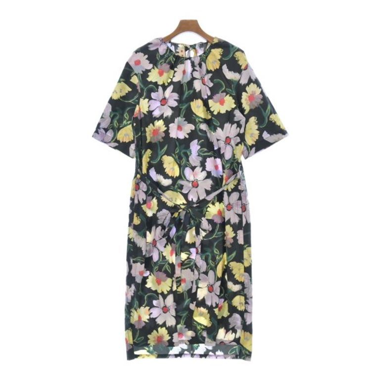 MARNI Dress Pink Floral Black Women Green Direct from Japan Secondhand
