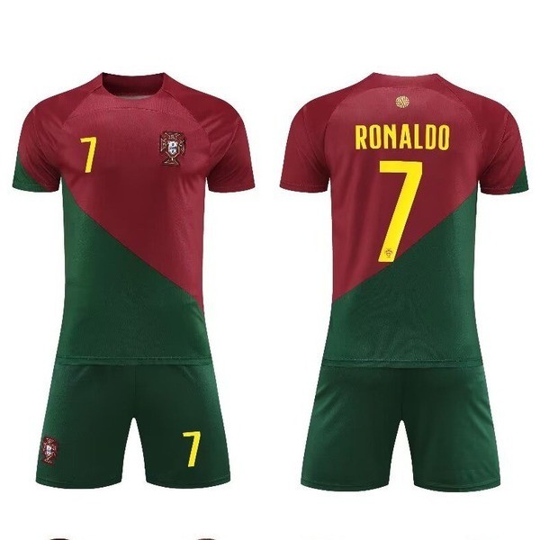 เสื้อบอลแท้ เสื้อฟุตบอล 22-23 Portugal Home No. 7 C Ronional Team Football Jersey Suit Mens Team Jer