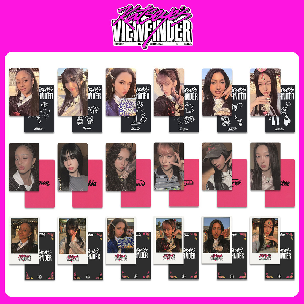 KATSEYE Cat Eye สินค้าVIEWFINDER ใน SEOUL Photocard WVS Photocard VIEWFINDER Photocard 2025.12.31