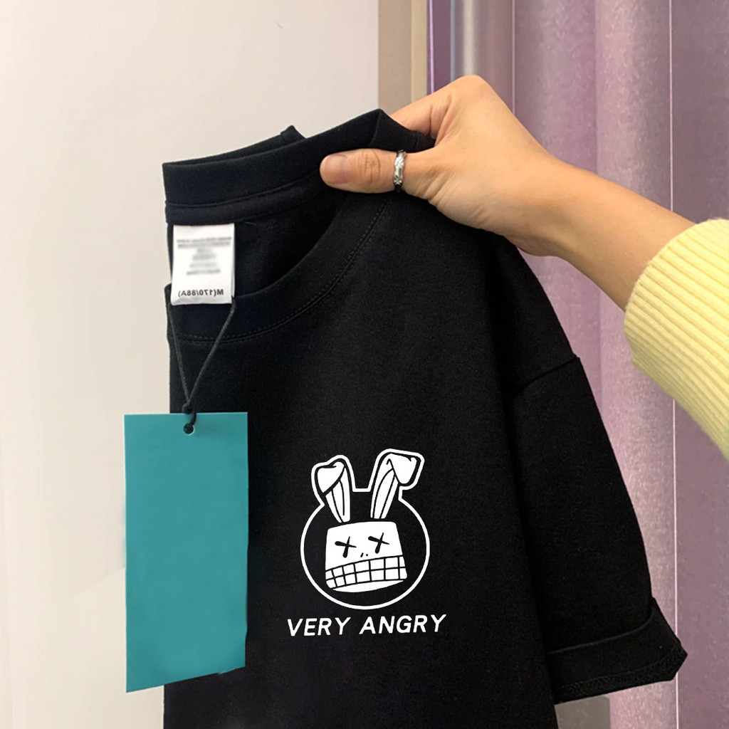 เสื้อยืดแขนสั้นผู้หญิงฤดูร้อนเสื้อผ้า 2025 สไตล์ใหม่ผ้าฝ้ายแท้ High-End หลวม All-Match Retro Street 