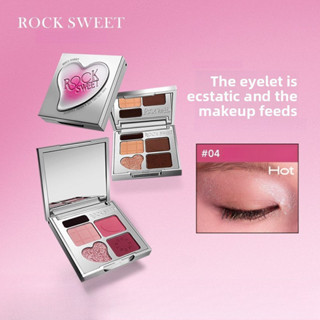 ROCK SWEET Five Color Eye Shadow Palette Eye Comprehensive P…