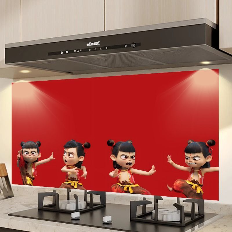New Product#Nezha Peripheral Kitchen Waterproof Oil-proof Stickers Stove Wall Moisture-proof High Te