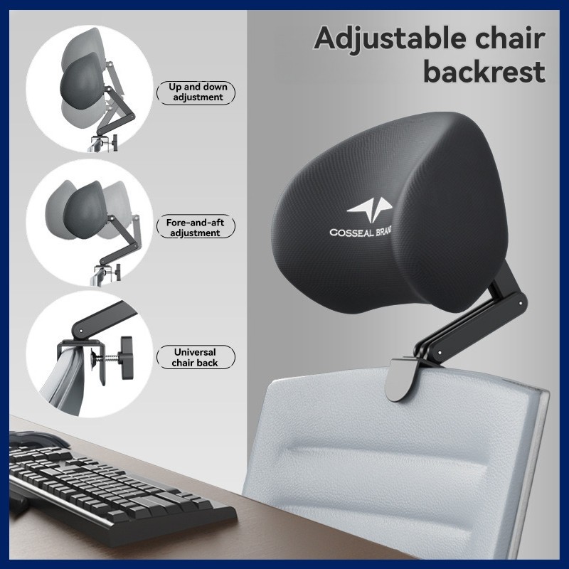 MYHOMMI พนักพิงศีรษะแบบปรับได้สําหรับเก้าอี้สํานักงาน Ergonomic รองรับคอและหัว ABS ไม้โลหะ Mdf