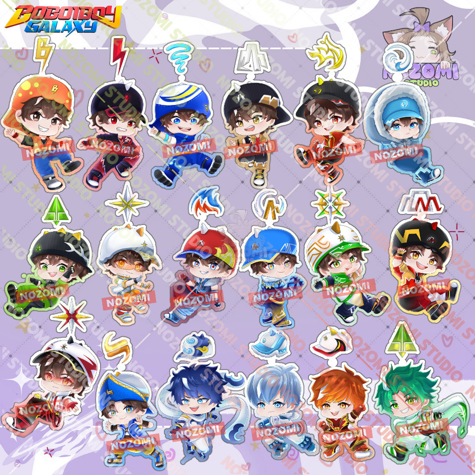 BoBoiBoy Nozomi Studio Chibi พวงกุญแจอะคริลิค