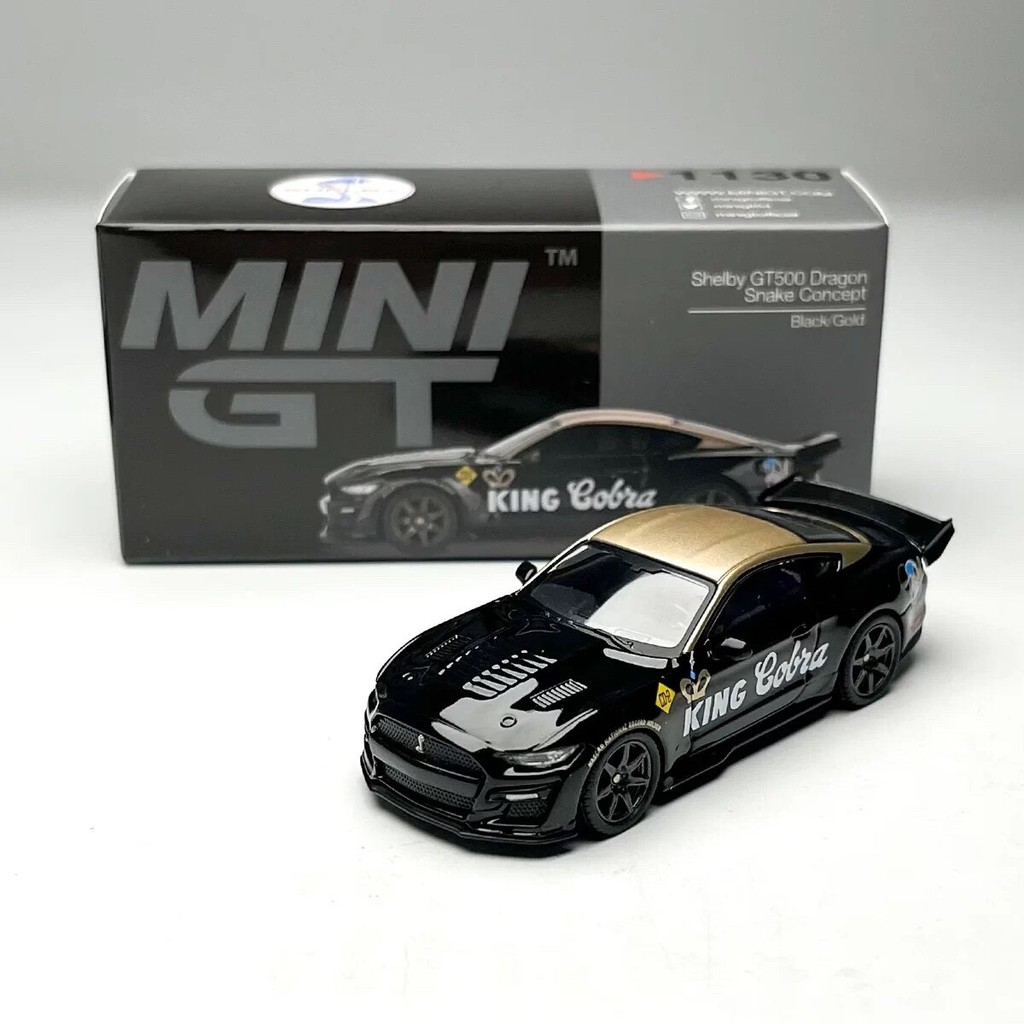 Ready Stock [minigt1130 Ford Mustang Shelby gt500] 1: 64 โมเดลรถอัลลอย- [] 1.ใหม่เอี่ยมที่ยังไม่ได้เ