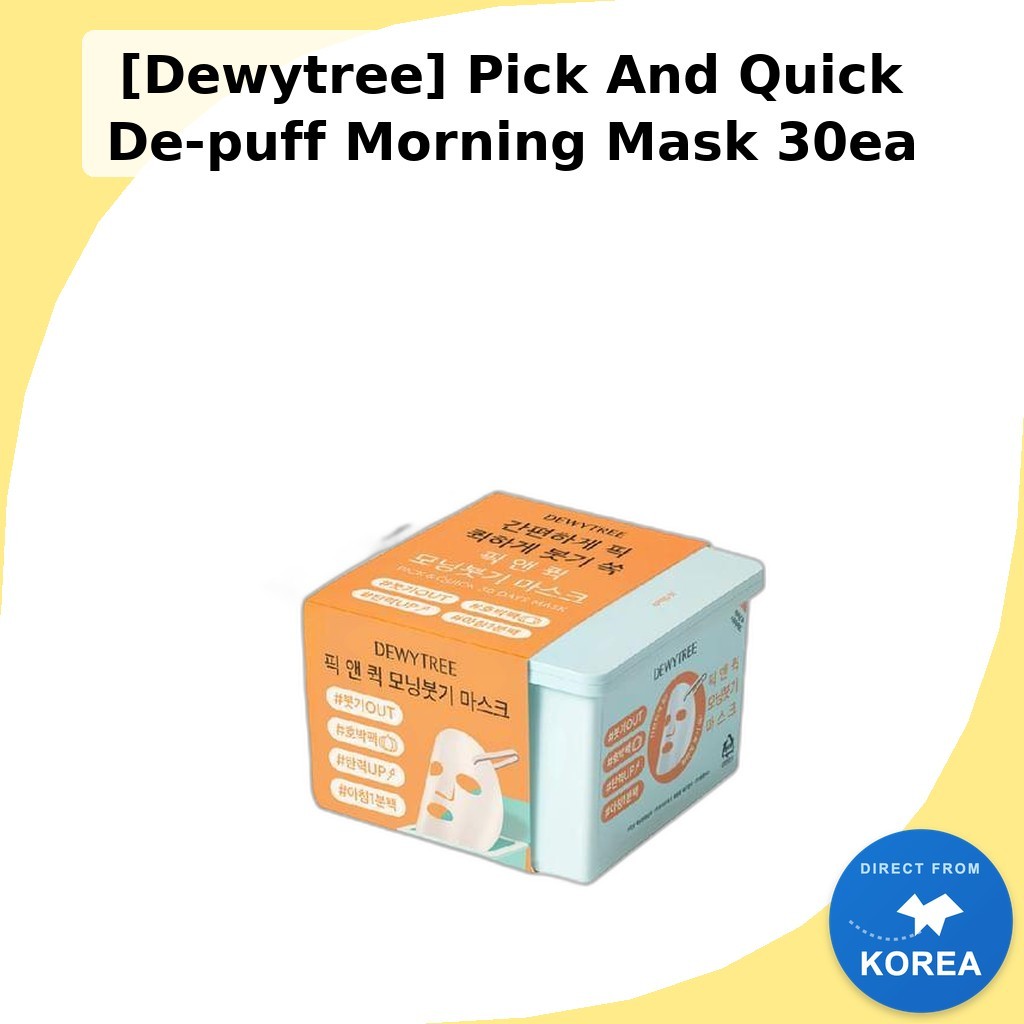 [Dewytree] Pick And Quick De-puff Morning Mask 30ea / Korean Morning Mask / De-puffing Effect โดย Na
