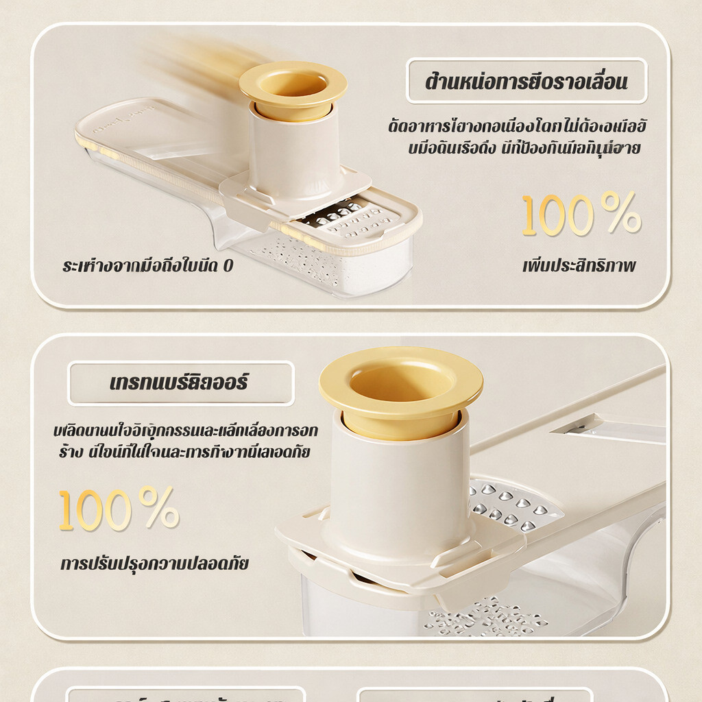 PPH ครื่องหั่นผักอเนกประสงค์  อเuกประสงค์ 3 ใน 1 เครื่องบดผักการออกแบบผสมผสานภารสับ ราคา ถูกที่สุด ดีลบีเคเค แกลเลอรีภาพที่ 8