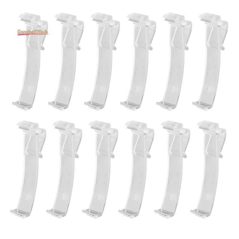 2.5 นิ้ว Valance คลิปหน้าต่างคลิปตาบอดพลาสติกใส Valance Retainer Holder ซ่อน Valance Clip(12 ชิ้น)