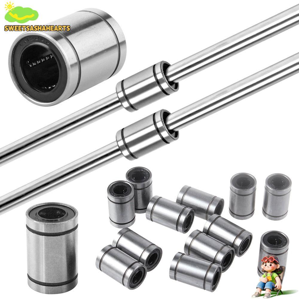SWEE บูชเหล็กทนทานสําหรับเครื่องพิมพ์ Rods Shaft LM8UU LM10UU LM12UU LM16UU