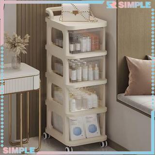 Household Floor-Standing Drawer Storage Trolley for Baby Supplies, Mobile Snacksr Toys Organizer
