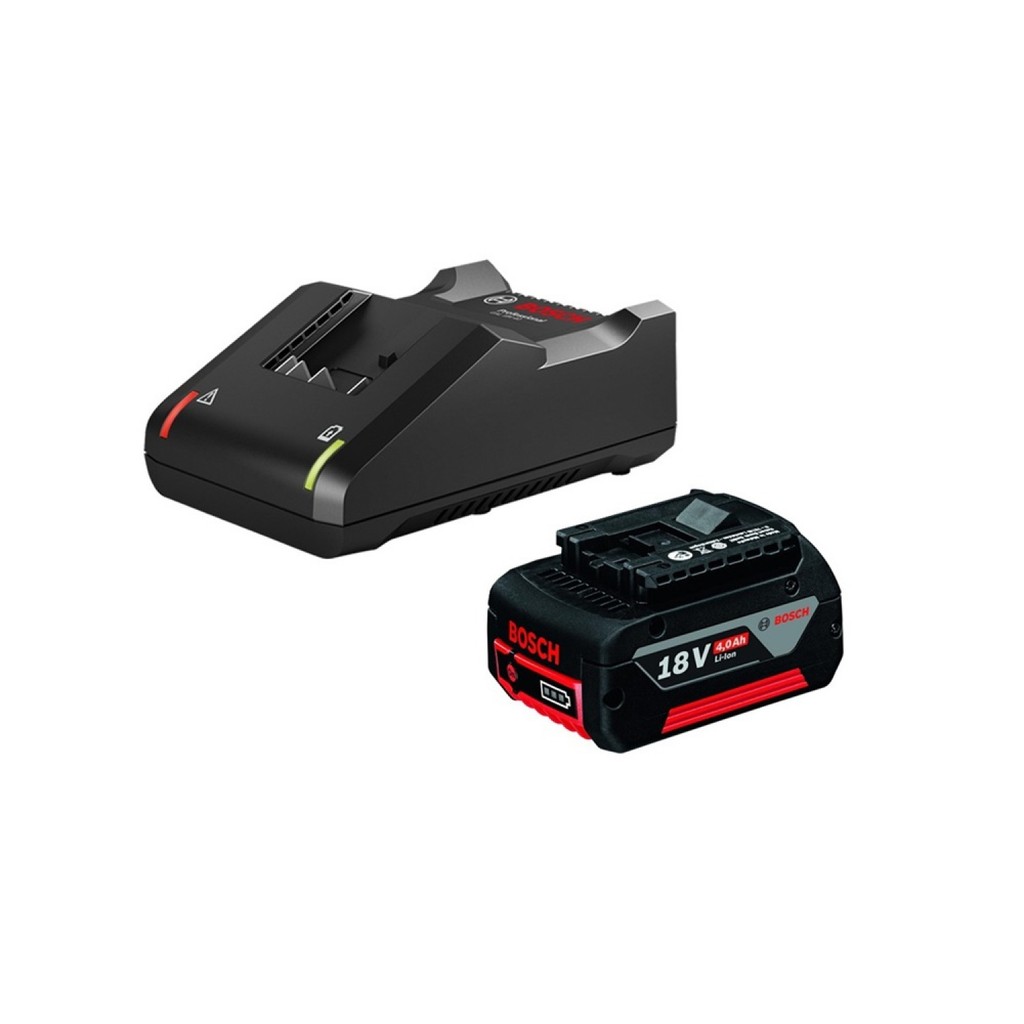 GlobalHouse BOSCH ชุดแบตเตอรี่ Starter Kit 18V 4.0Ah รุ่น GBA+GAL18V-40 0615990M28