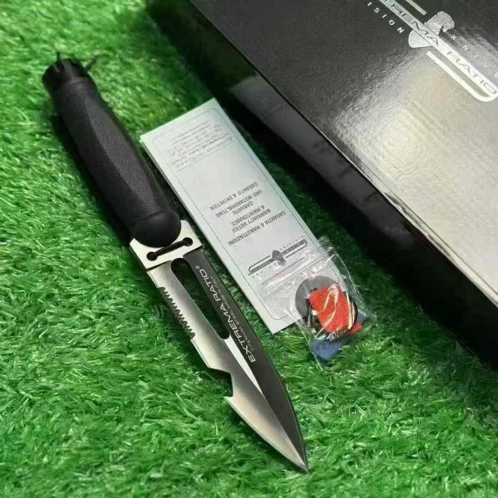 Extrema Ratio อิตาลี มีดตรง ดำน้ำ N690 ความแข็ง 58HRC ตั้งแคมป์เดินป่ากลางแจ้ง29.8cm