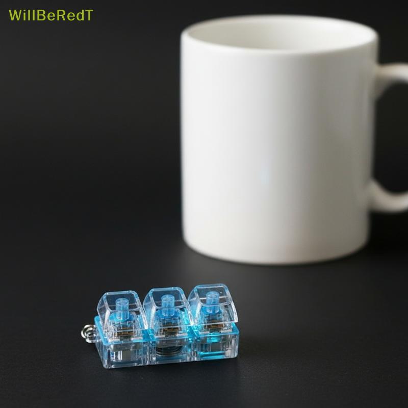 [WillBeRedT] 4Key Mechanical Keyboard Axis Tester LED Keycap Switch Tester Key Toy Stress Reliever พ