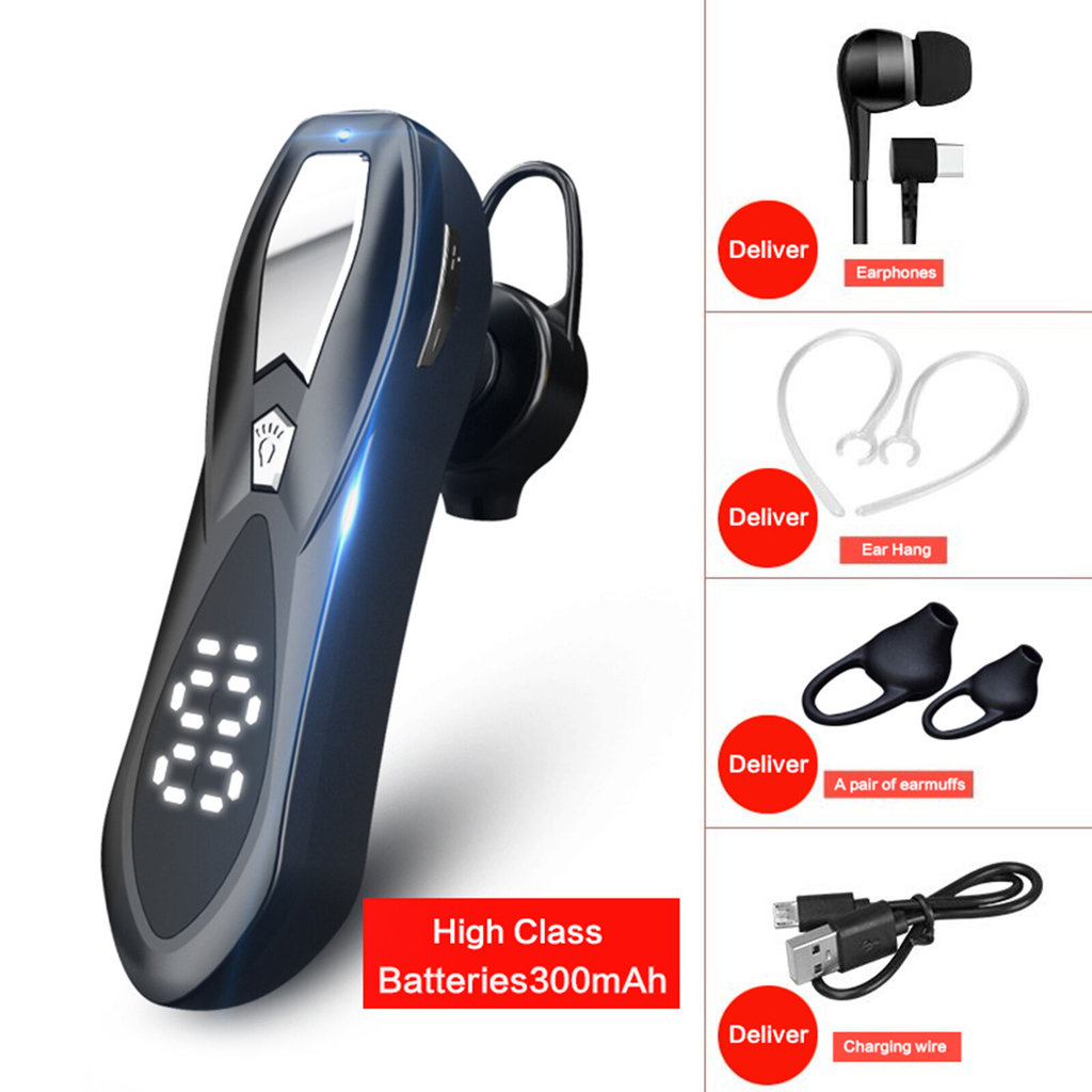 LazaraHome ชุดหูฟังไร้สาย Bluetooth F9 ใหม่จอแสดงผลพร้อมหูฟังตัดเสียงรบกวนไมโครโฟน