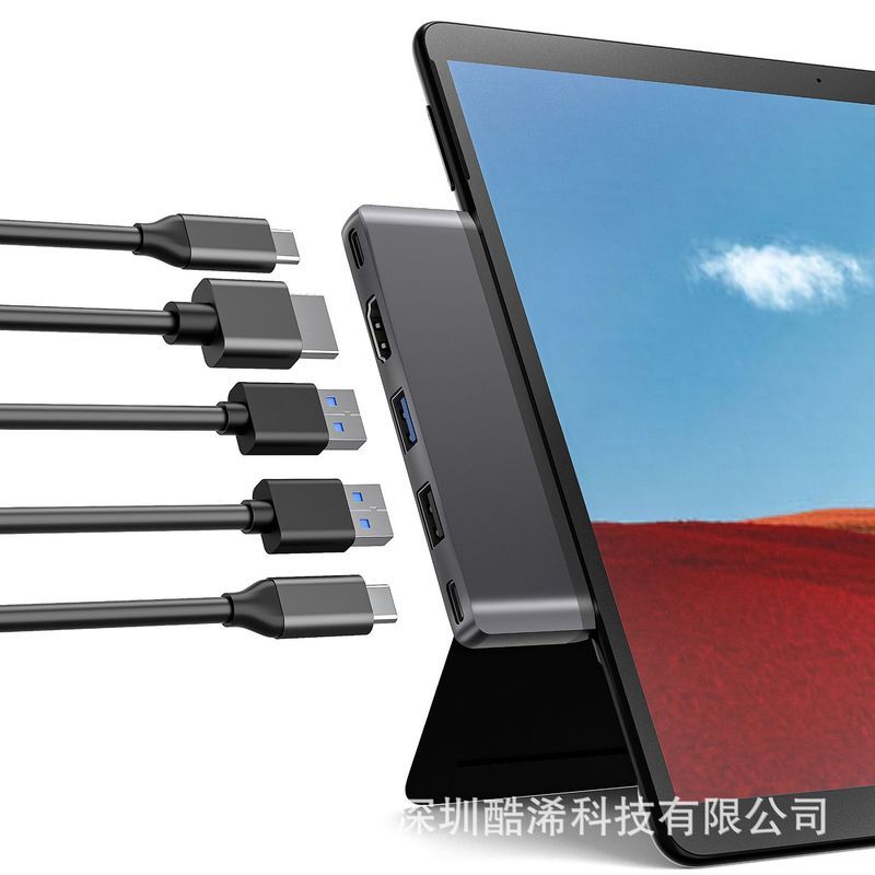 Type-C 5 in 1 สําหรับ Mircosoft Surface Pro X TYPE-C DATA 480Mb