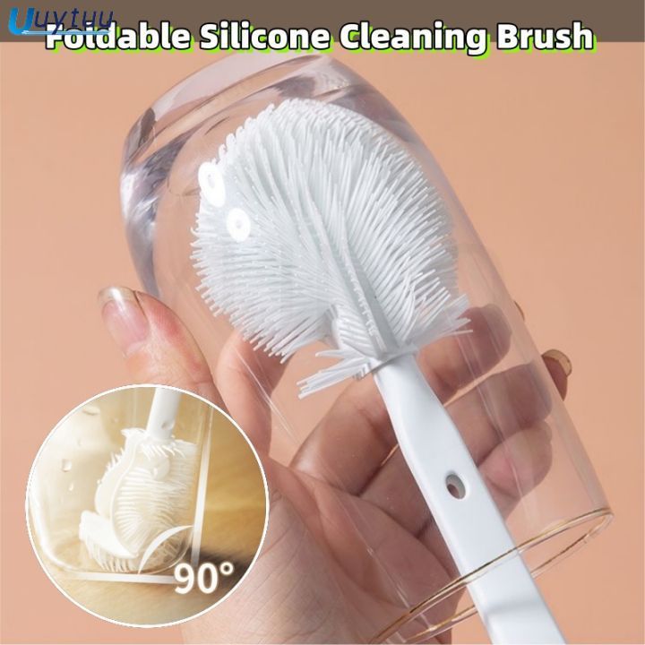 Uytuu 【Philippines Stock】Silicone Cleaning Cup Brush Multifunctional Cleaning Brush Silicone Cleanin