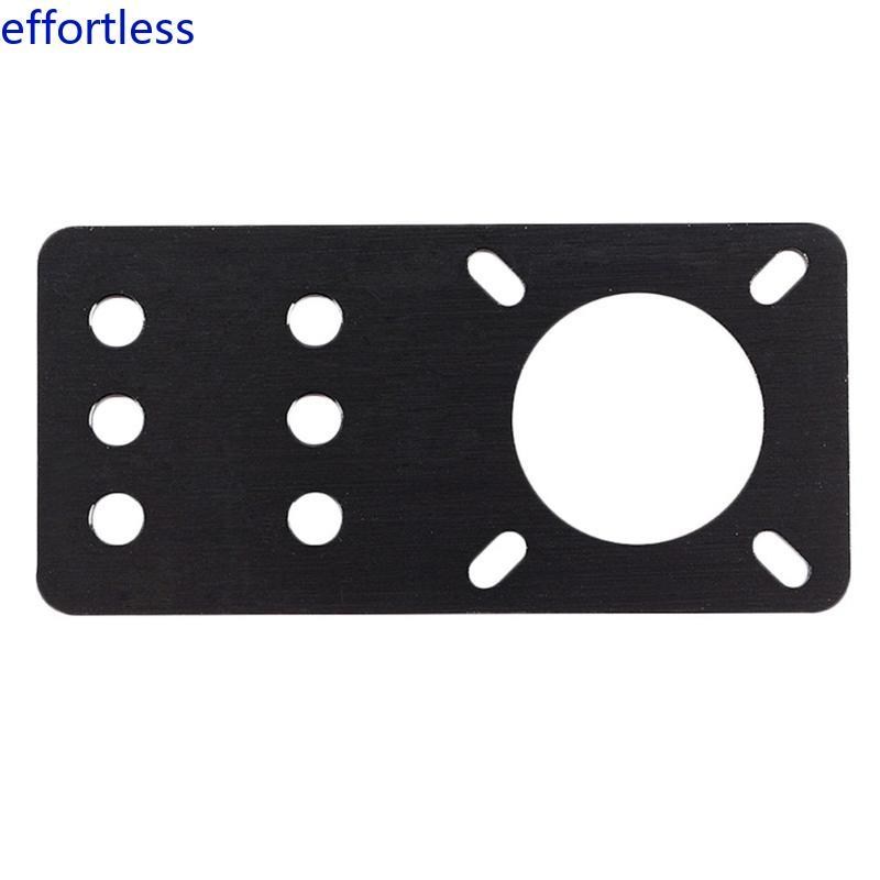 EL nema17 Stepper Motor Mount Flat Bracket อลูมิเนียม 3D เครื่องพิมพ์วงเล็บคงที่สีดํา