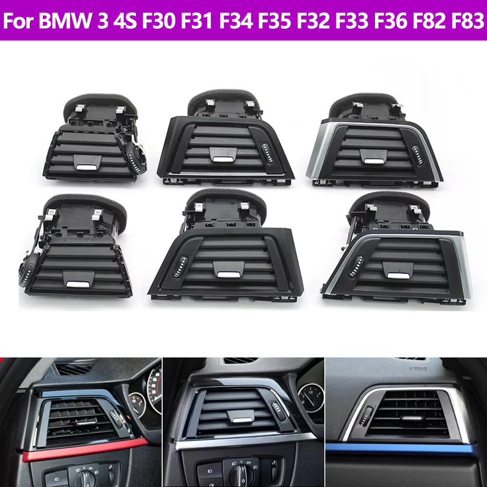 RHD สําหรับ BMW 3 4 Series F30 F31 F34 F35 F32 F33 F36 F82 F83 ด้านหน้าซ้ายขวา Ac Vent เบาะหลัง AC Vent Outlet Grille Assembly