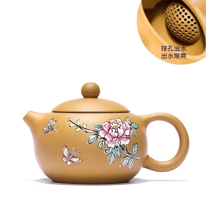 SA Yixing Yixing Western Thi Artisan Lu Vy Binh กาน้ําชาสีม่วงรุ่น, กรองรังผึ้ง