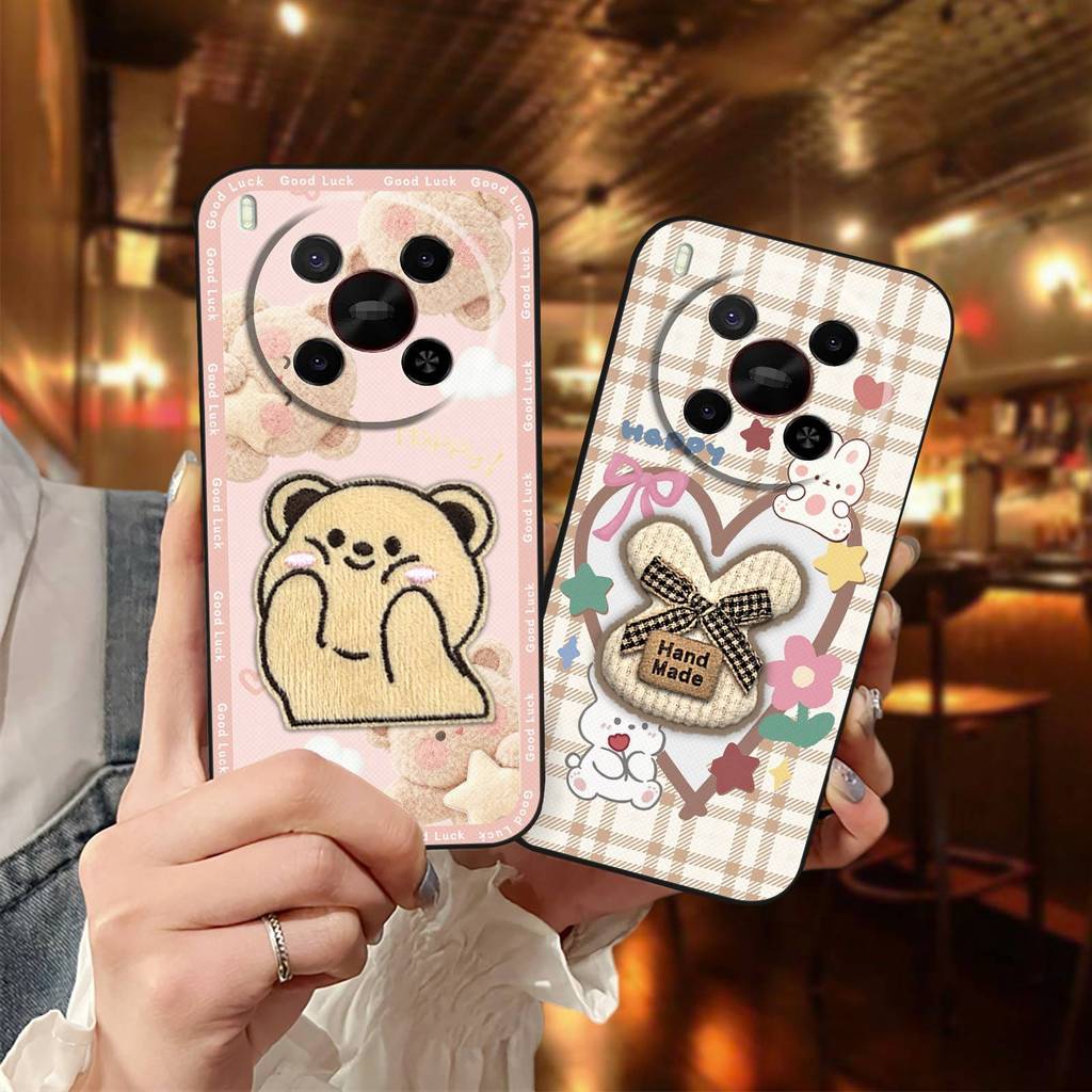 เย็บปักถักร้อยสามมิติเคสโทรศัพท์สําหรับ ZTE Blade V70 Max/Nubia V70 Max ซิลิโคน 3D Dirt-proof Soft Case Plush กันน้ําเต็มห่อ Anti-knock ออกแบบแฟชั่น TPU กันกระแทก